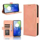 For Motorola Moto G04 / G24 Skin Feel Calf Texture Card Slots Leather Phone Case(Pink) - 1