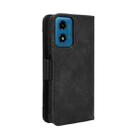 For Motorola Moto G04 / G24 Skin Feel Calf Texture Card Slots Leather Phone Case(Black) - 3