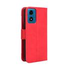 For Motorola Moto G04 / G24 Skin Feel Calf Texture Card Slots Leather Phone Case(Red) - 3