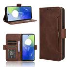 For Motorola Moto G04 / G24 Skin Feel Calf Texture Card Slots Leather Phone Case(Brown) - 1