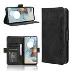 For Motorola Moto G34 5G Skin Feel Calf Texture Card Slots Leather Phone Case(Black) - 1