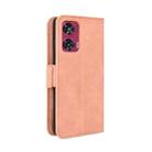 For Motorola Edge 50 Fusion Skin Feel Calf Texture Card Slots Leather Phone Case(Pink) - 3