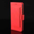 For Motorola Edge 50 Fusion Skin Feel Calf Texture Card Slots Leather Phone Case(Red) - 2