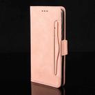 For Motorola Edge 50 Pro Skin Feel Calf Texture Card Slots Leather Phone Case(Pink) - 2