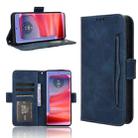 For Motorola Edge 50 Pro Skin Feel Calf Texture Card Slots Leather Phone Case(Blue) - 1