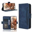 For Motorola Edge 50 Ultra / Moto X50 Ultra Skin Feel Calf Texture Card Slots Leather Phone Case(Blue) - 1