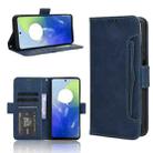 For Motorola Moto E14 / G04s / G24 Power Skin Feel Calf Texture Card Slots Leather Phone Case(Blue) - 1