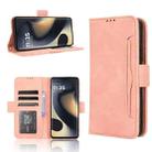 For Motorola Edge 2024 5G Skin Feel Calf Texture Card Slots Leather Phone Case(Pink) - 1