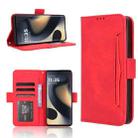 For Motorola Edge 2024 5G Skin Feel Calf Texture Card Slots Leather Phone Case(Red) - 1