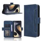 For Motorola Edge 2024 5G Skin Feel Calf Texture Card Slots Leather Phone Case(Blue) - 1