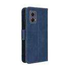 For Motorola Edge 2024 5G Skin Feel Calf Texture Card Slots Leather Phone Case(Blue) - 3