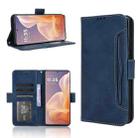 For Motorola Moto G85 5G / S50 Neo 5G Skin Feel Calf Texture Card Slots Leather Phone Case(Blue) - 1