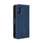 For Motorola Moto G85 5G / S50 Neo 5G Skin Feel Calf Texture Card Slots Leather Phone Case(Blue) - 3