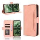 For Motorola Moto G35 5G Skin Feel Calf Texture Card Slots Leather Phone Case(Pink) - 1