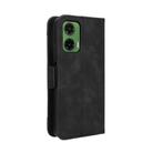 For Motorola Moto G35 5G Skin Feel Calf Texture Card Slots Leather Phone Case(Black) - 3