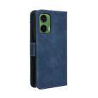 For Motorola Moto G35 5G Skin Feel Calf Texture Card Slots Leather Phone Case(Blue) - 3