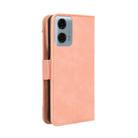 For Motorola Moto G45 5G / G34 5G Skin Feel Calf Texture Card Slots Leather Phone Case(Pink) - 3