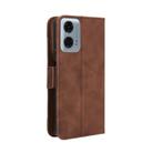 For Motorola Moto G45 5G / G34 5G Skin Feel Calf Texture Card Slots Leather Phone Case(Brown) - 3