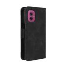 For Motorola Moto G55 5G Skin Feel Calf Texture Card Slots Leather Phone Case(Black) - 3