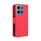 For Motorola Moto G 5G 2025 Skin Feel Calf Texture Card Slots Leather Phone Case(Red) - 3