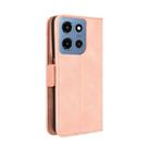 For Motorola Moto G Play 2025 Skin Feel Calf Texture Card Slots Leather Phone Case(Pink) - 3