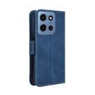 For Motorola Moto G Play 2025 Skin Feel Calf Texture Card Slots Leather Phone Case(Blue) - 3