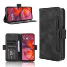 For Motorola Moto G05 4G / E15 4G Skin Feel Calf Texture Card Slots Leather Phone Case(Black) - 1