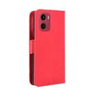 For Motorola Moto G05 4G / E15 4G Skin Feel Calf Texture Card Slots Leather Phone Case(Red) - 3