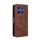 For Motorola Moto G Stylus 5G 2025 Skin Feel Calf Texture Card Slots Leather Phone Case(Brown) - 3