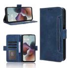 For Motorola Moto G56 / G66j / G66y 5G Skin Feel Calf Texture Card Slots Leather Phone Case(Blue) - 1