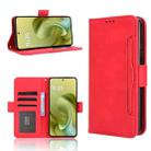 For Motorola Moto G86 5G Skin Feel Calf Texture Card Slots Leather Phone Case(Red) - 1