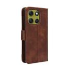 For Motorola Moto G86 Power 5G Skin Feel Calf Texture Card Slots Leather Phone Case(Brown) - 3