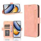For Realme 11 Pro / 11 Pro+ Skin Feel Calf Texture Card Slots Leather Phone Case(Pink) - 1