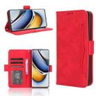 For Realme 11 Pro / 11 Pro+ Skin Feel Calf Texture Card Slots Leather Phone Case(Red) - 1