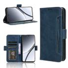 For Realme GT5 5G Skin Feel Calf Texture Card Slots Leather Phone Case(Blue) - 1