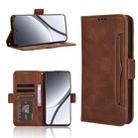 For Realme GT5 5G Skin Feel Calf Texture Card Slots Leather Phone Case(Brown) - 1