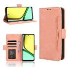 For Realme C67 4G Skin Feel Calf Texture Card Slots Leather Phone Case(Pink) - 1