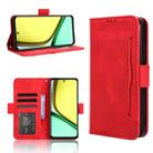 For Realme C67 4G Skin Feel Calf Texture Card Slots Leather Phone Case(Red) - 1