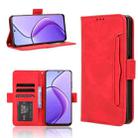 For Realme 12 / 12x 5G Skin Feel Calf Texture Card Slots Leather Phone Case(Red) - 1