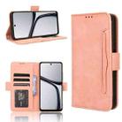 For Realme C65 4G Skin Feel Calf Texture Card Slots Leather Phone Case(Pink) - 1