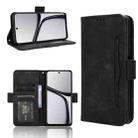 For Realme C65 4G Skin Feel Calf Texture Card Slots Leather Phone Case(Black) - 1