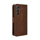 For Realme C65 4G Skin Feel Calf Texture Card Slots Leather Phone Case(Brown) - 3