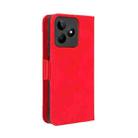 For Realme Note 50 4G Skin Feel Calf Texture Card Slots Leather Phone Case(Red) - 3