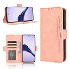 For Realme 13 Pro 5G / 13 Pro+ 5G Skin Feel Calf Texture Card Slots Leather Phone Case(Pink) - 1