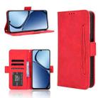 For Realme C63 4G / C61 4G / Narzo N63 4G Skin Feel Calf Texture Card Slots Leather Phone Case(Red) - 1