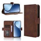 For Realme C63 4G / C61 4G / Narzo N63 4G Skin Feel Calf Texture Card Slots Leather Phone Case(Brown) - 1