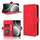 For Realme GT 6 / GT 6T / GT Neo6 Skin Feel Calf Texture Card Slots Leather Phone Case(Red) - 1