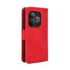 For Realme GT 6 / GT 6T / GT Neo6 Skin Feel Calf Texture Card Slots Leather Phone Case(Red) - 3