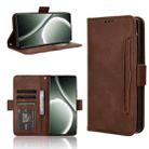 For Realme GT 6 / GT 6T / GT Neo6 Skin Feel Calf Texture Card Slots Leather Phone Case(Brown) - 1