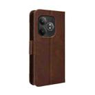 For Realme GT 6 / GT 6T / GT Neo6 Skin Feel Calf Texture Card Slots Leather Phone Case(Brown) - 3